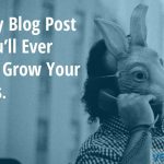 Blog post idea featured image, rabbit man on phone.