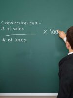 Conversion rate formula on blackboard
